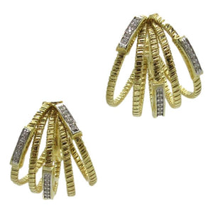 <i>Wide Oval Loops Earrings</i><br>Made in Italy<br>