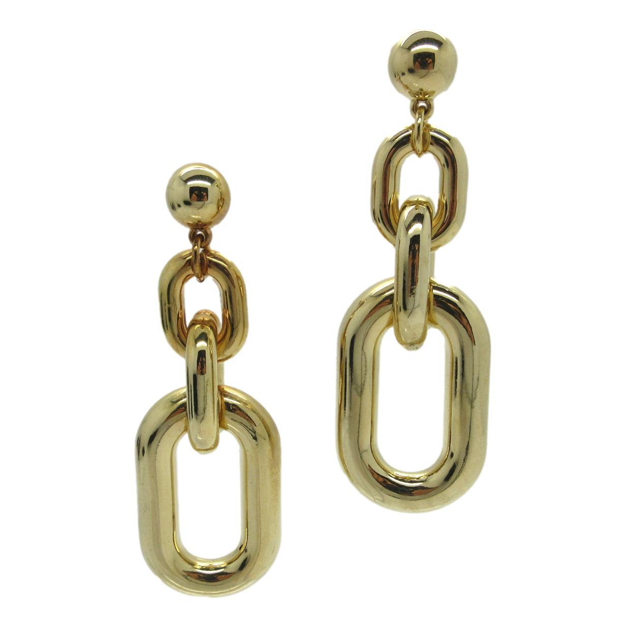 <i>Chunky Link Drop Earrings</i><br>Made in Italy<br>