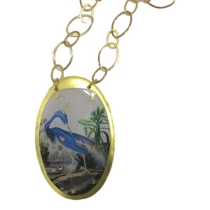 <i>Blue Heron Pendant Necklace</i><br>by Evocateur<br>