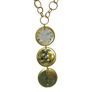 <i>Clock Pendant Necklace</i><br>by Evocateur<br>
