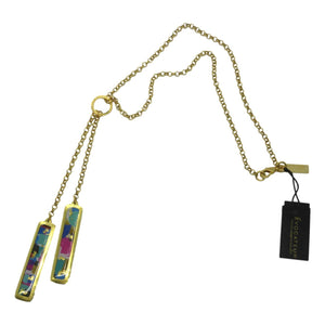 <i>Colorful Reversible Bar Necklace</i><br>by Evocateur<br>