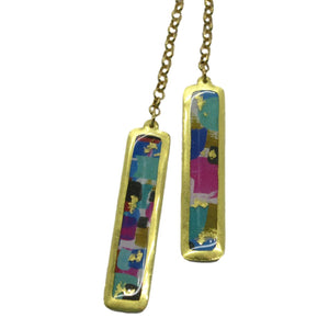 <i>Colorful Reversible Bar Necklace</i><br>by Evocateur<br>