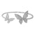 Whimsical Butterfly Cuffs Rhodium Plate over .925 silver